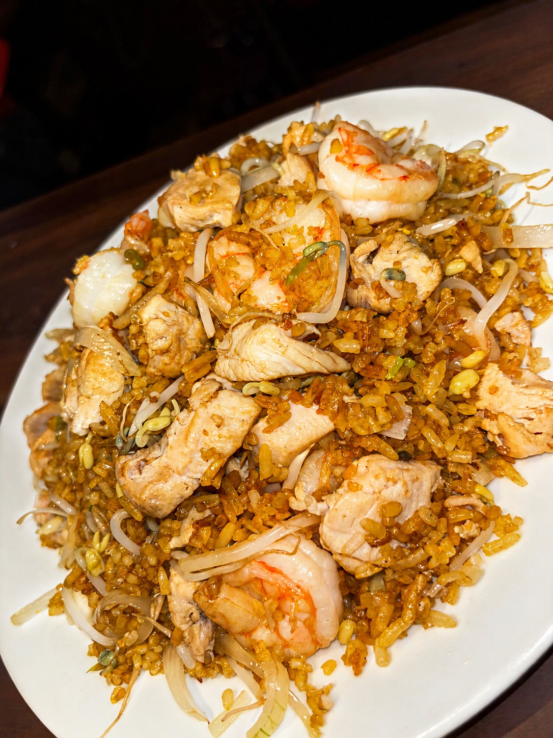 Foto del plato No. 19: Arroz con pollo y camaron