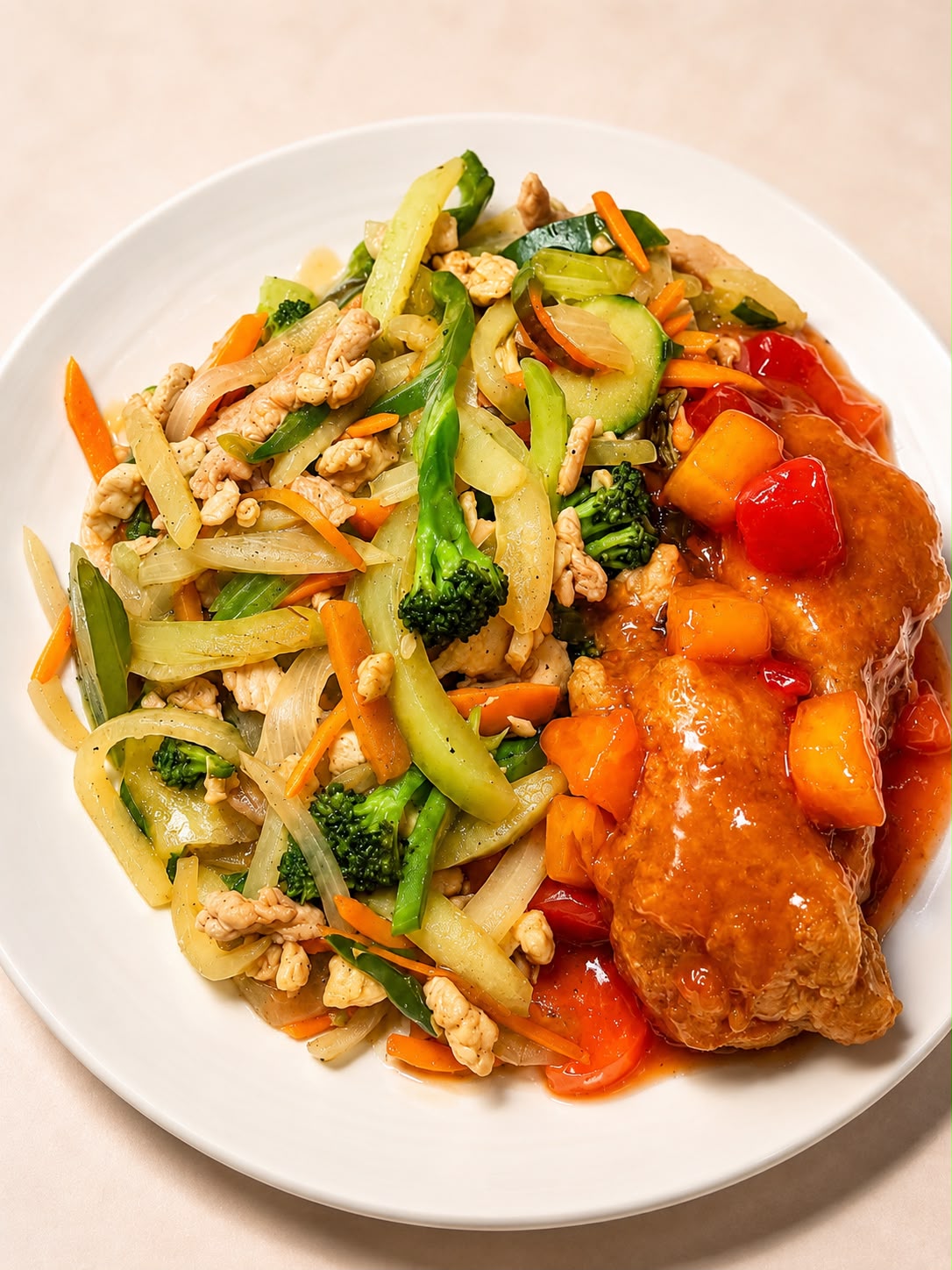 Foto del plato No. 10: Chopsuey y Agridulce